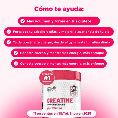 Creatina Monohidratada – Para Ella