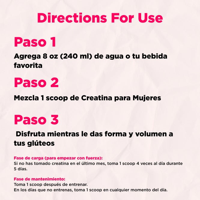 Creatina Monohidratada – Para Ella